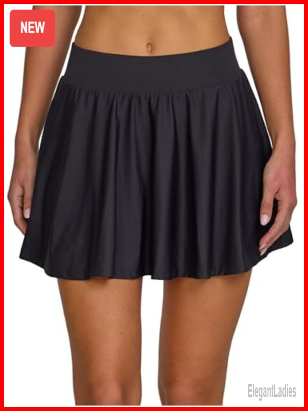 Spyder Pleated High-Waist Skort with Built-in Shorts Tennis Skirt